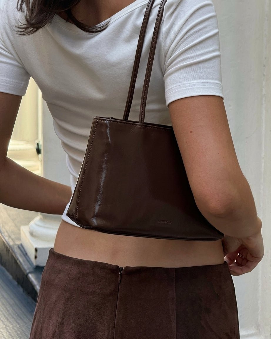 Maria Falda Midi de Terciopelo de Tiro Bajo